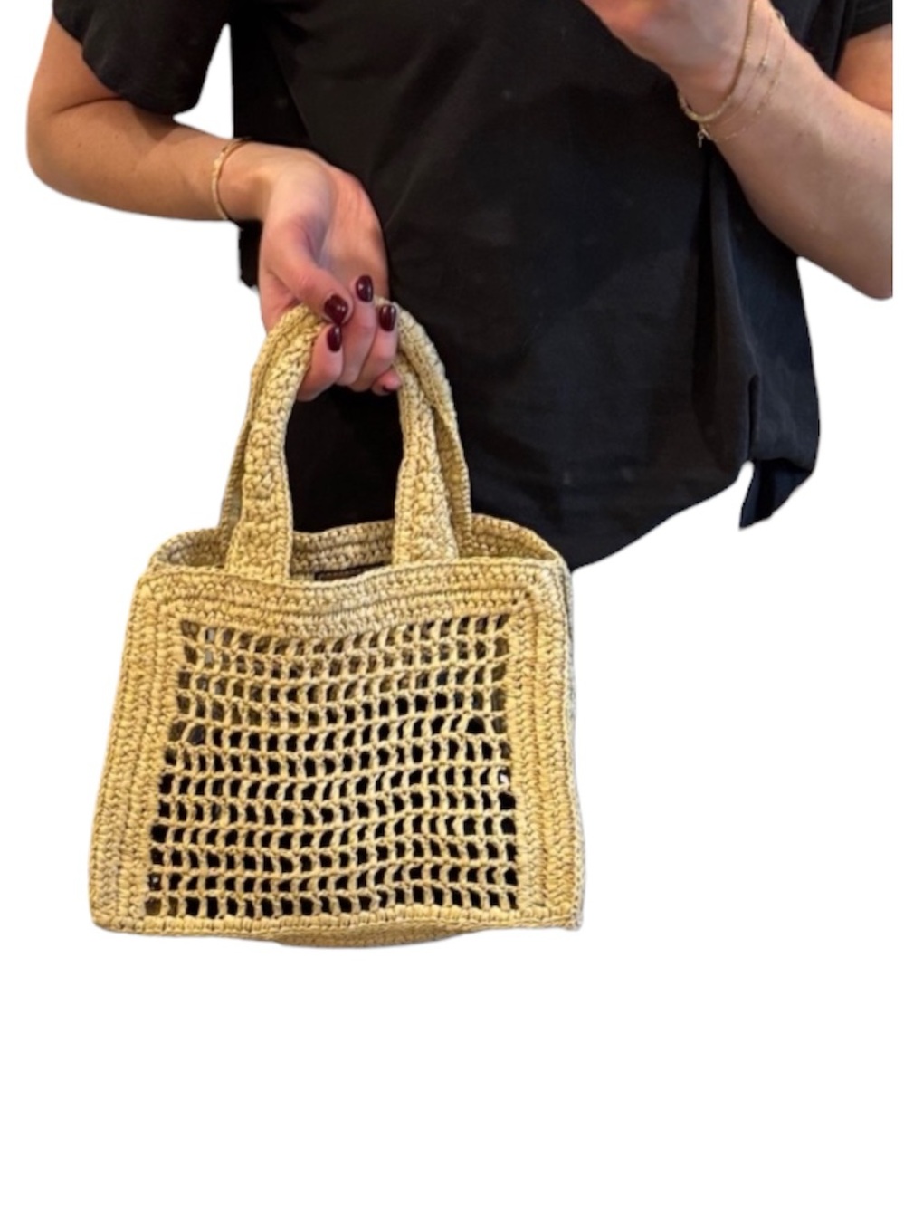 H&M Raffia Paper Handbag - Picture 3 of 4